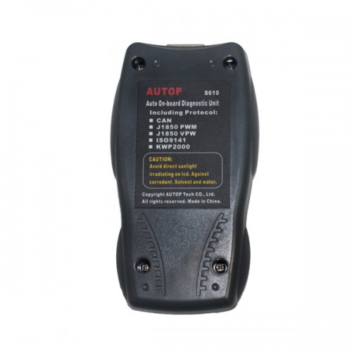 S610 OBD2/EOBD2 K+CAN Scanner Free shipping