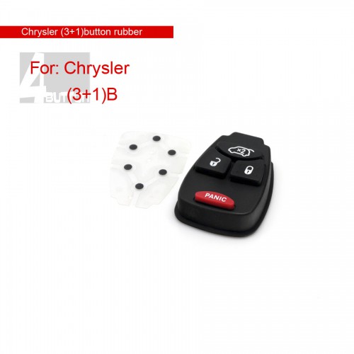 4 button rubber key for Chrysler 5pcs/lot