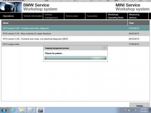 2015.7 WINDOWS7 BMW ICOM ISTA-D 3.49.10 ISTA-P 3.55.4.000 Software HDD Multi-language with Engineers Programmin