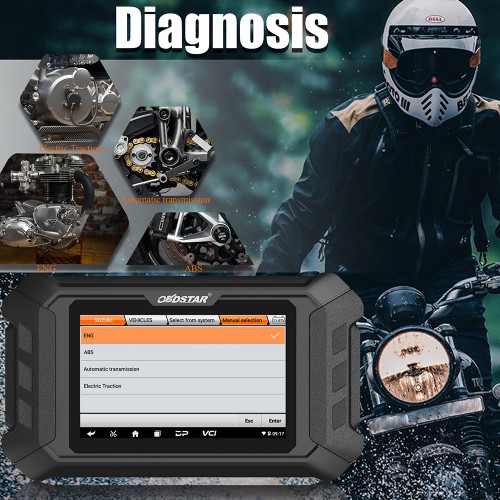 OBDSTAR MS50 Moto Immo Codage et Diagnostic Appareil 2 Year Update