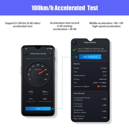 XTOOL AD10 OBD2 Diagnostic Scanner Fonctionne Sous Android / IOS / Windows