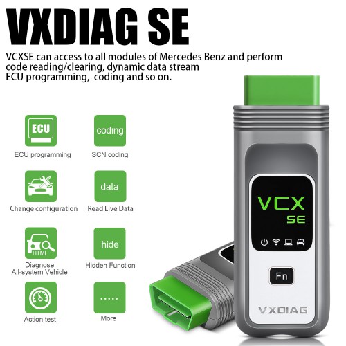 VXDIAG VCX SE DoIP pour Benz Support Codage Hors ligne/Diagnostic à distance Avec Autorisation DoNET Gratuite et 500G HDD Full Marque Logiciel