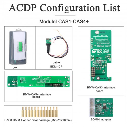 Yanhua Mini ACDP2 Clé Programmeur Plus Module 1 BMW CAS1 CAS2 CAS3 CAS3+ CAS4 CAS4+