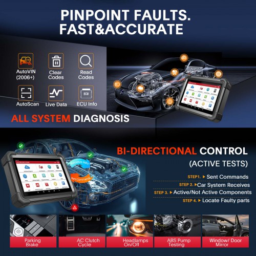 LAUNCH X-431 PRO DYNO V8 EU Version OBD2 Diagnose Scanner De Diagnostic Bidirectionnel 37+ Service Fonctions 2 Ans Abonnements