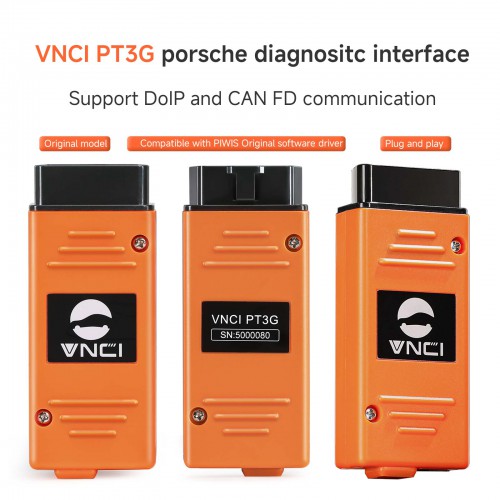 VNCI PT3G Porsche Scanner de diagnostic compatible avec les pilotes logiciels PIWIS d'origine Plug and play