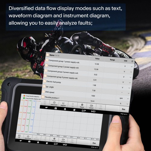 OBDSTAR MOTOSTAR Équipement de Diagnostic Intelligent pour moto/neige mobile/ATV/UTV