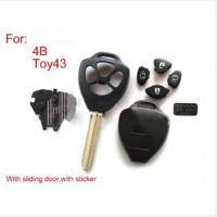 Remote Key Shell 4 Button (with sticker) For Toyota 5psc/lot