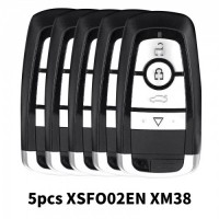 Xhorse XSFO02EN XM38 Series 4-Button Ford Style Universal Smart Key 5 Pcs/lot