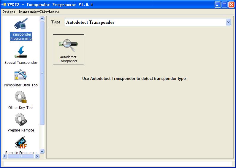 VVDI2 transponder programmer software