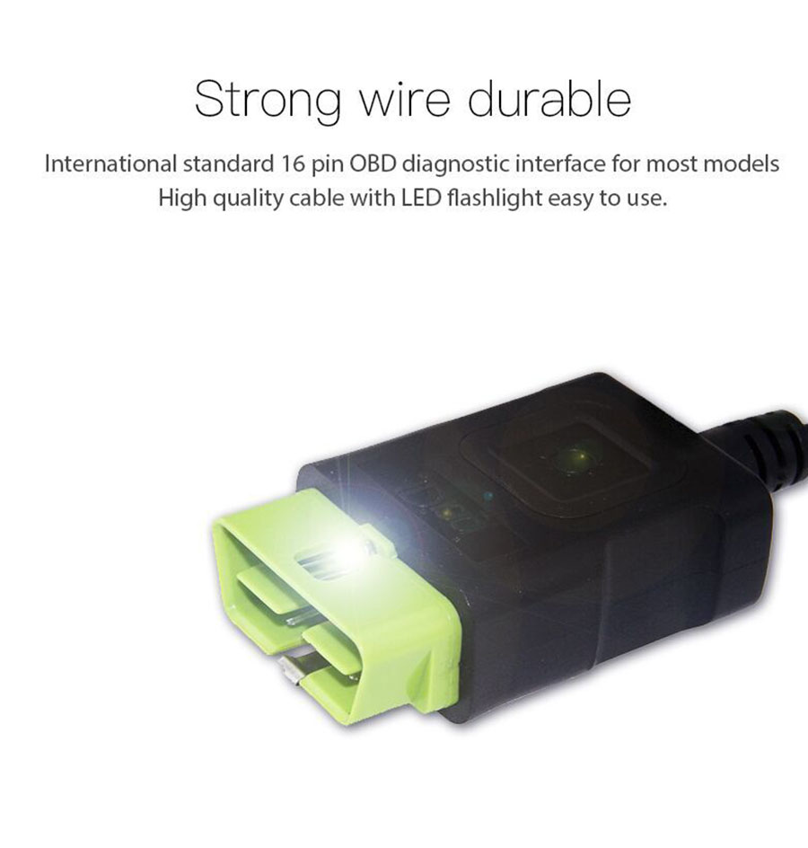 JDiag JD201 Code Reader strong wire durable
