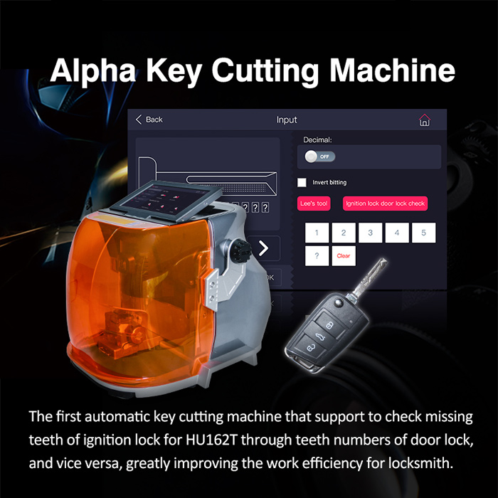 Advantage of Alpha automatic key cutting machine