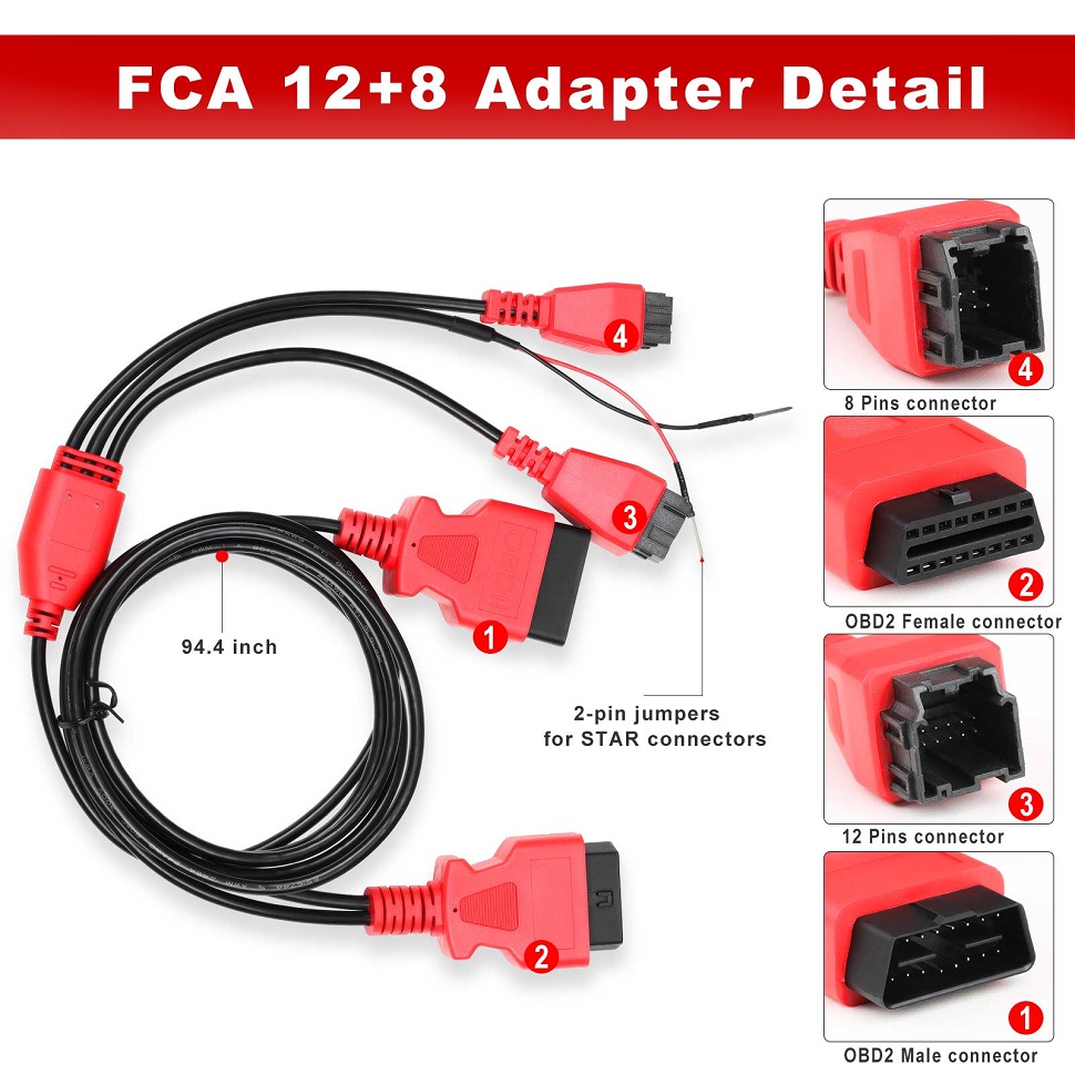 Xtool  FCA 12+8 Cable