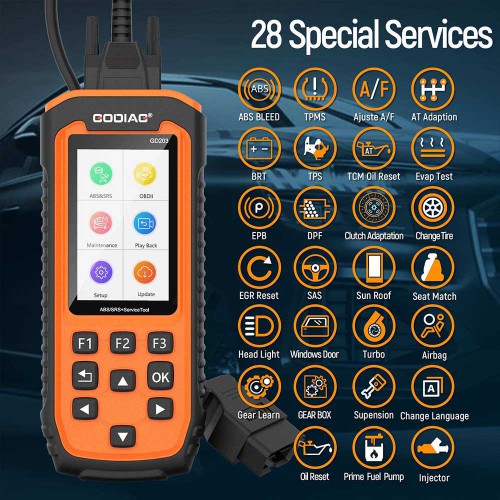 GODIAG GD203 ABS SRS Scanneur Avec 28 Fonctions Spéciales