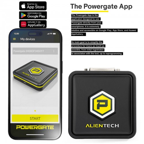 Alientech Powergate avec Powergate APP et Powergate Cloud, Personnalisez les performances du véhicule d'une simple pression sur votre smartphone