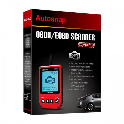 CR801 OBDII/EOBD Code Reader Red