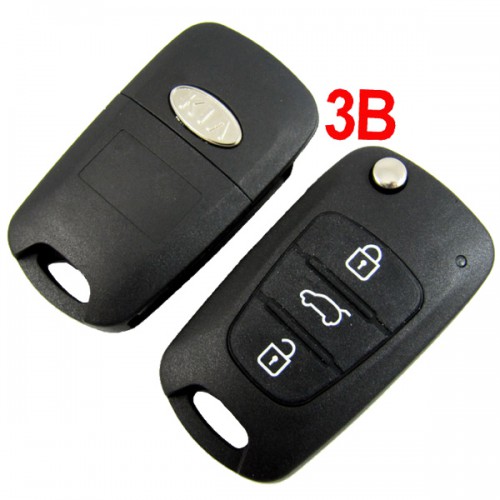 Sportage modified flip remote key shell 3 button For Kia 5pcs/lot