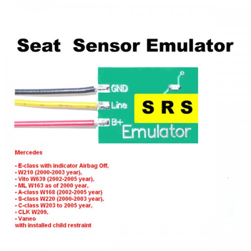 SRS3 Sensor Emulator For Mercedes Seat Free Shipping