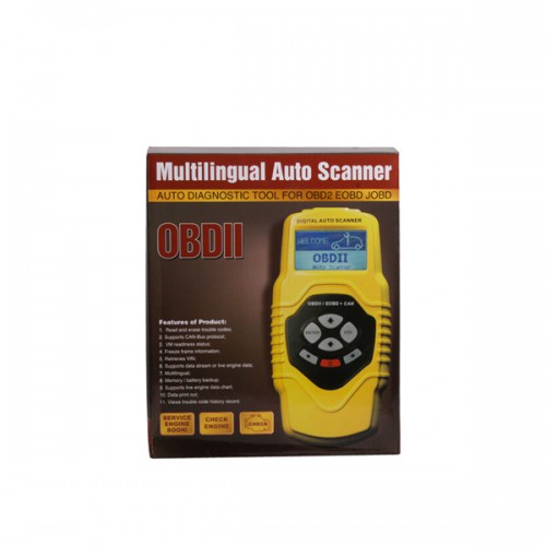 Highend Diagnostic Scan Tool OBDII auto scanner T79(yellow, multilingual, updatable)
