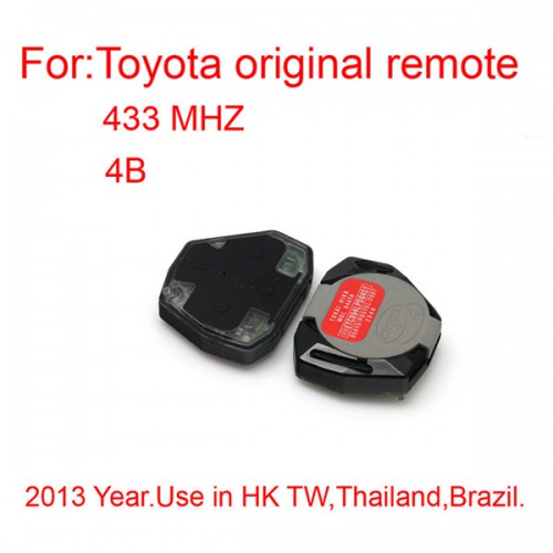 Original Remote 4 button 433MHZ(2013) For Toyota