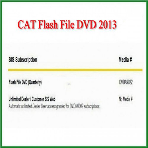 CAT Flash File DVD 2013