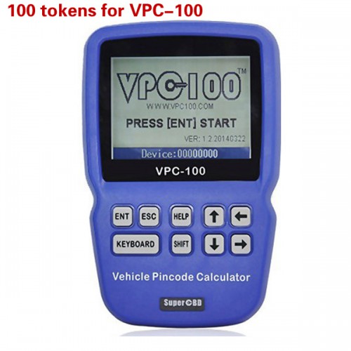 100 Tokens Pour VPC-100 Hand-Held Vehicle Pin Code Calculator