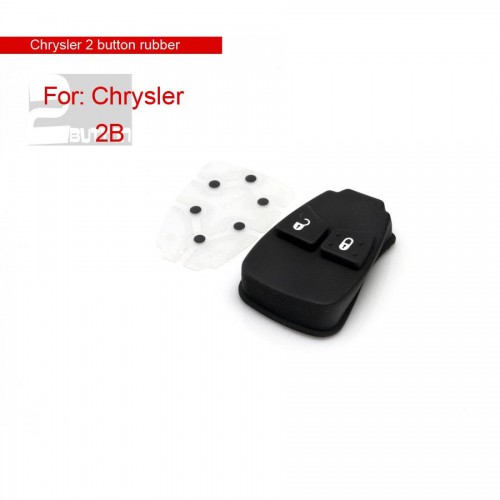 Chrysler 2 Button Rubber 5pcs/lot