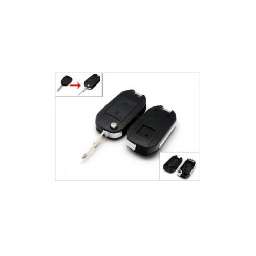 Peugeot Modified Flip Remote Key Shell 2 Button 206