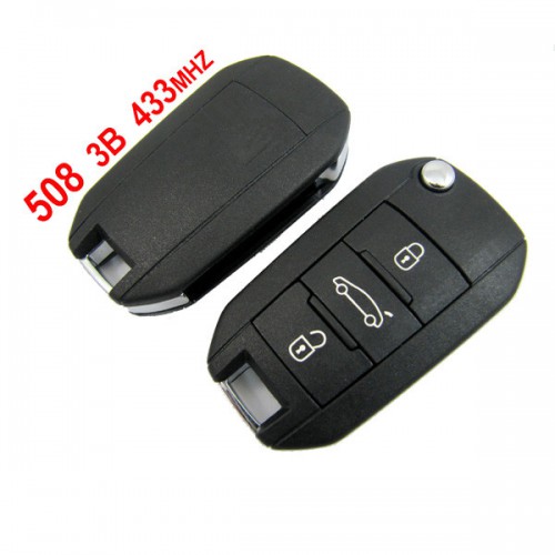 Original 508 3 Button 433MHZ Remote Key Peugeot