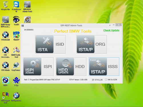 ICOM HDD V2015.6 / Win8 system ISTA-D 3.49.30 , ISTA-P 3.55.4.000 without USB Dongle for BMW