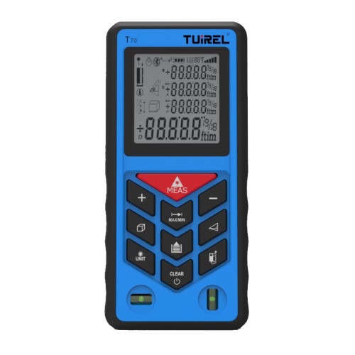 Tuirel T70 Handheld 70m/229ft/2755in Laser Distance Meter Range Finder Measure Instrument Diastimeter