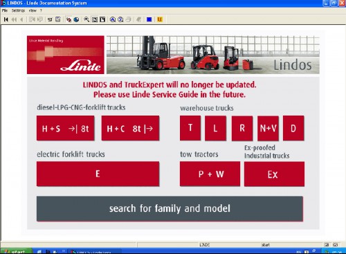 Linde Lindos Parts Catalog EPC for Linde ForkLift Trucks