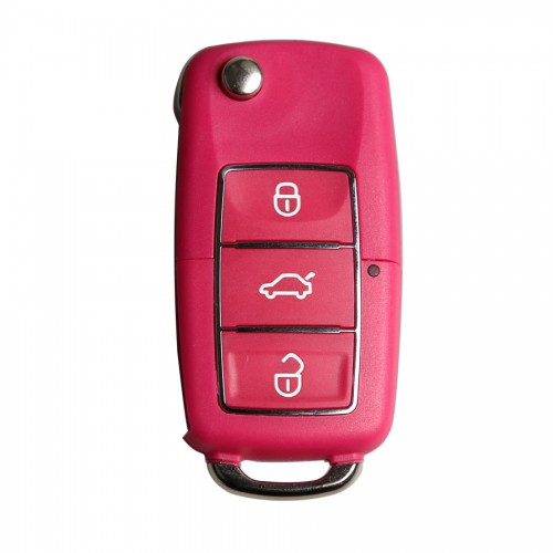 Volkswagen B5 type remote key shell 3 buttons with waterproof(red) 5PCS