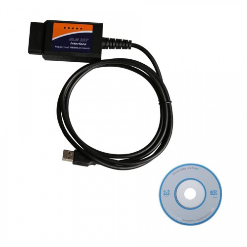 ELM327 Scanner ELM 327 USB plastic Free shipping