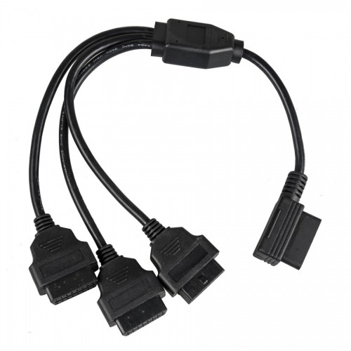 OBD2 Cable 1 to 3 Converter Adapter OBD2 Splitter Y Cable J1962M to 3-J1962F