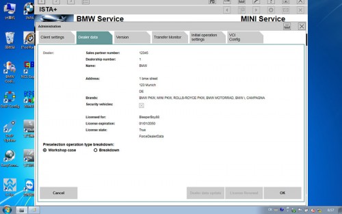 (BE Livraison)Software Disque Dur BMW ICOM NEXT Professional Diagnostic Tool with WIFI Function