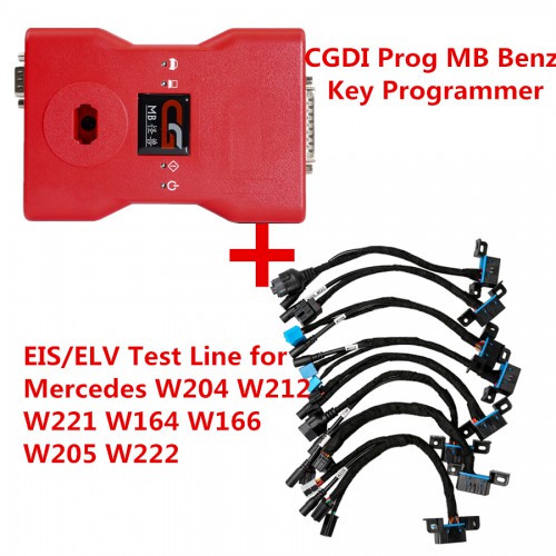Français CGDI Prog MB Benz Key Programmer Plus EIS/ELV Test Line for Mercedes W204 W212 W221 W164 W166 W205 W222