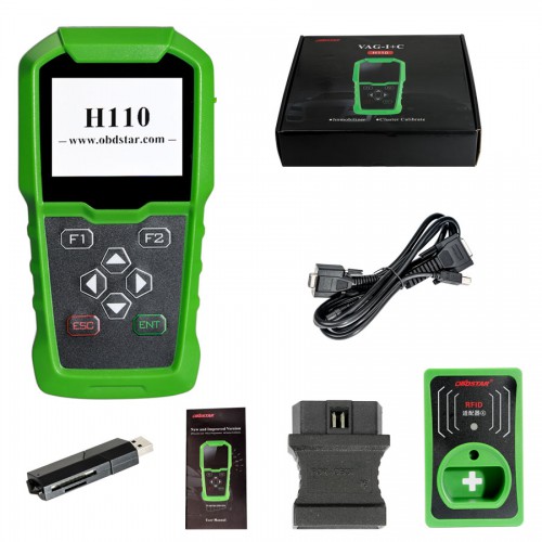 OBDSTAR H110 V-A-G I+C for MQB kilometer and Dashboard supports NEC+24C64 with RFID Adapter