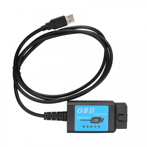 USB ELM327 V1.4 Plastic OBDII EOBD CANBUS Scanner Free Shipping