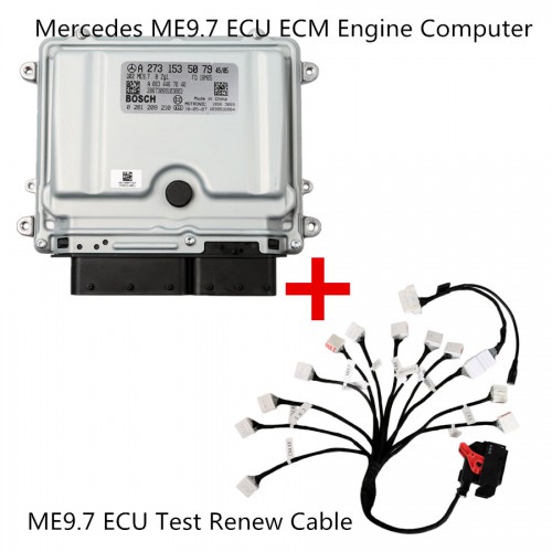 Mercedes ME9.7 ECU ECM Engine Computer Programming Avec ME9.7 ECU Test Renew Cable