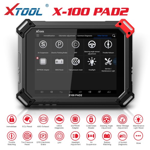 XTOOL PAD2 X100 PAD 2 Tablet Programmeur De Clé/Ajustement De l'Odomètre Appareil Expert Fonctions Spéciale