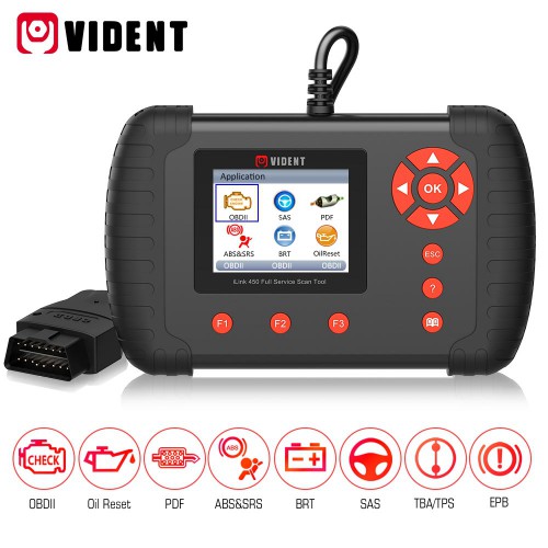 VIDENT iLink 450 Supporte ABS&SRS Reset /DPF/Batterie Configuration Full Service Tool