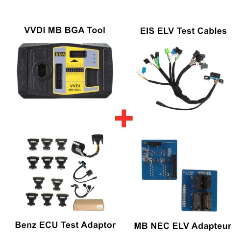 Xhorse VVDI MB BGA Tool Plus EIS ELV Test Cables Plus Benz ECU Test Adaptor Plus VVDI MB NEC ELV Adapteur