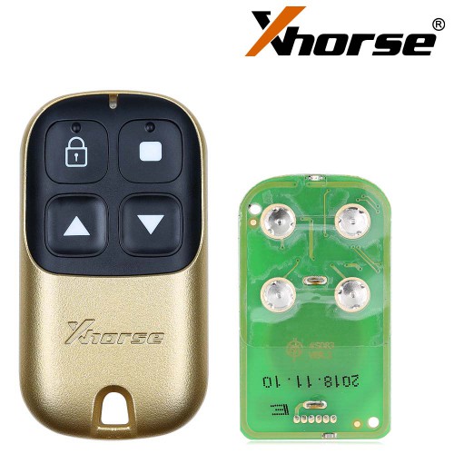 XHORSE XKXH04EN Garage Remote Key 4 Boutons 5PCS