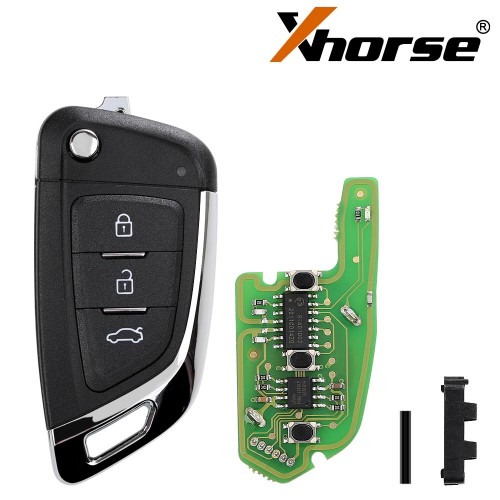 XHORSE XKKF03EN Wire Universel Remote Key Fob Knife Style 3 Boutons 5PCS