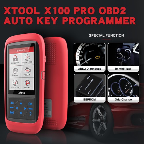 Français XTOOL X100 Pro2 X100 Pro 2 OBD2 Programmeur De Clé/Odomètre Réglage Avec EEPROM Adaptateur