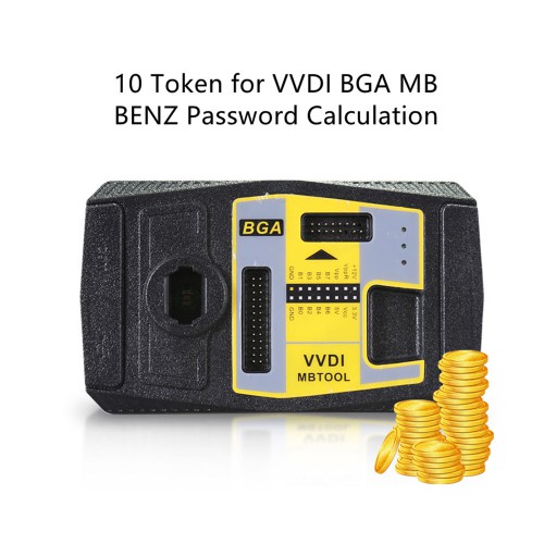 10 Tokens VVDI2 BAG MB TOOL BENZ Password Calculation Token