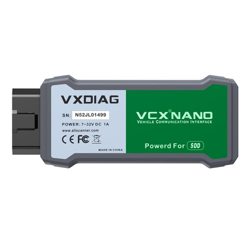 VXDIAG VCX NANO Pour Land Rover et Jaguar Software V158