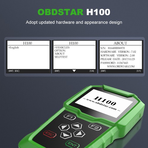 Exclusif Original OBDSTAR H100 Ford/Mazda Programmeur De Clé Supporte Modèles Comme F150/F250/F350