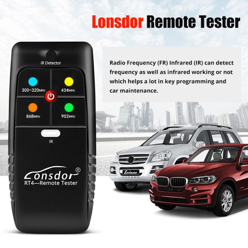 Lonsdor RT4 IR/FR Remote Tester Pour 868mhz 433mhz 902mhz 315mhz