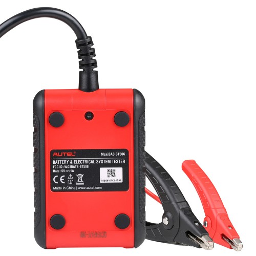 Autel MaxiBAS BT506 Outil d'analyse de batterie et de système électrique Supporte CCA CA SAE EN IEC DIN JIS MCA, test inondé, AGM